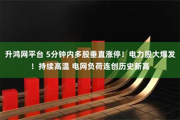升鸿网平台 5分钟内多股垂直涨停！电力股大爆发！持续高温 电网负荷连创历史新高